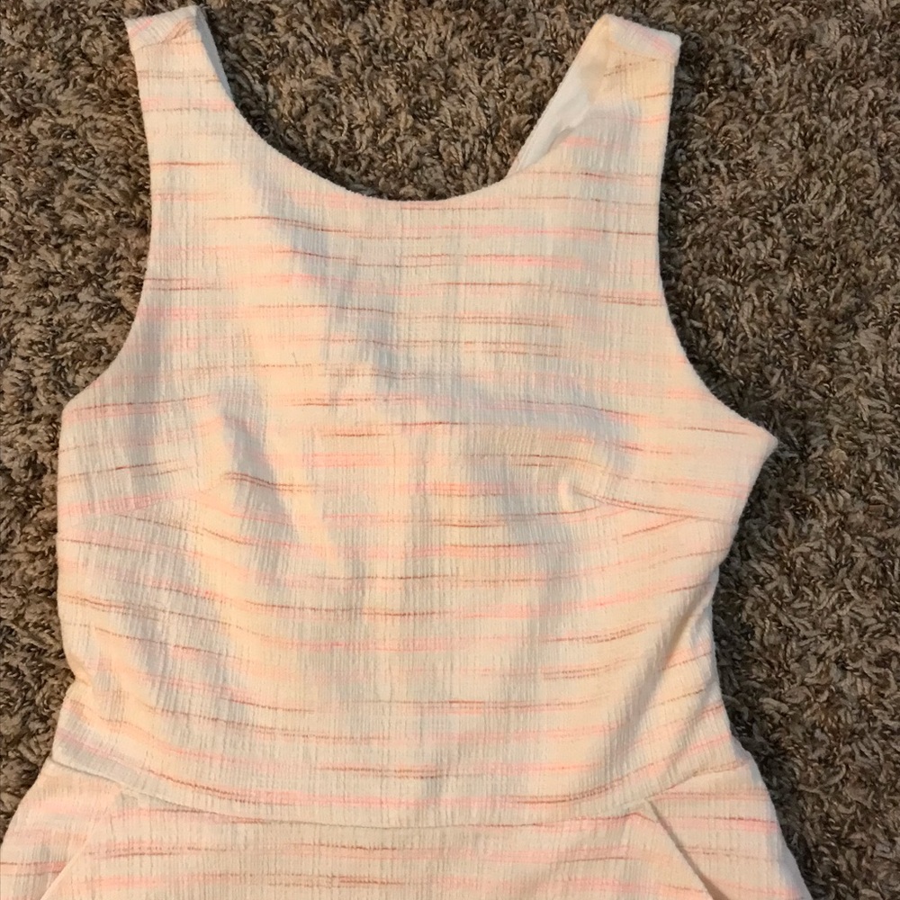 LOFT a-line criss cross back mini dress - Picture 7 of 15
